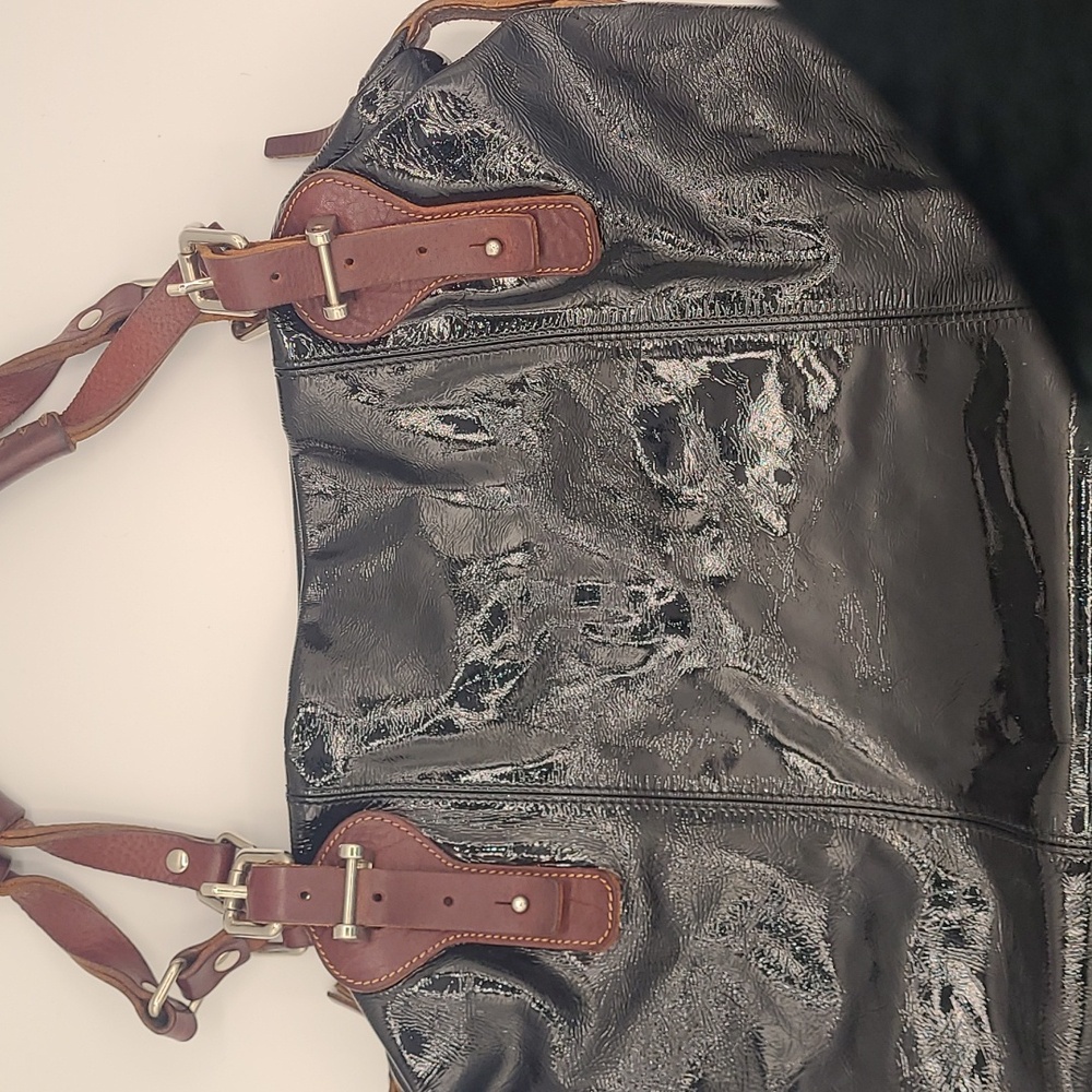 Pauric Sweeney Patent Leather Shoulder Bag. Made in Italy - Picture 4 of 11
